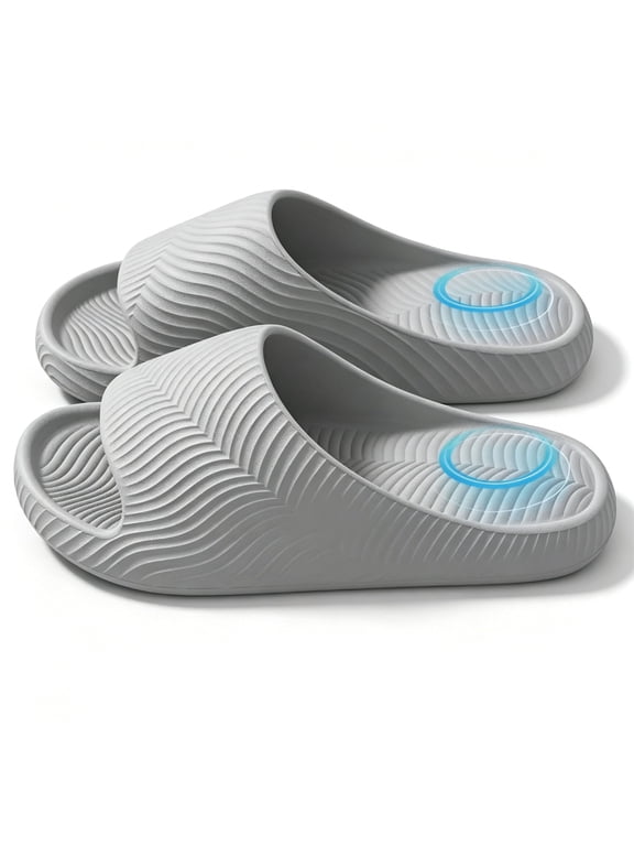 Slippers, Quick Drying Shower Shoes, Cushioned Sole SIZE 9.5