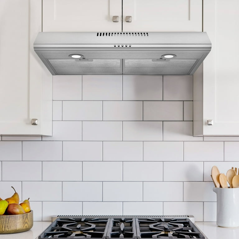 ZEYU INC 30 Inch 3 Speed Stainless Steel Wall Mount Ducted Range Hood 5.5 H x 29.8 W x 18.4 D