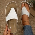 thumbnail image 1 of ZEZKT Women's Flip Flop Arch Support Sandals, Ultra Soft Cushion Slippers Summer Comfortable Slip On Flip Flops for Womans White 8.5, 1 of 7