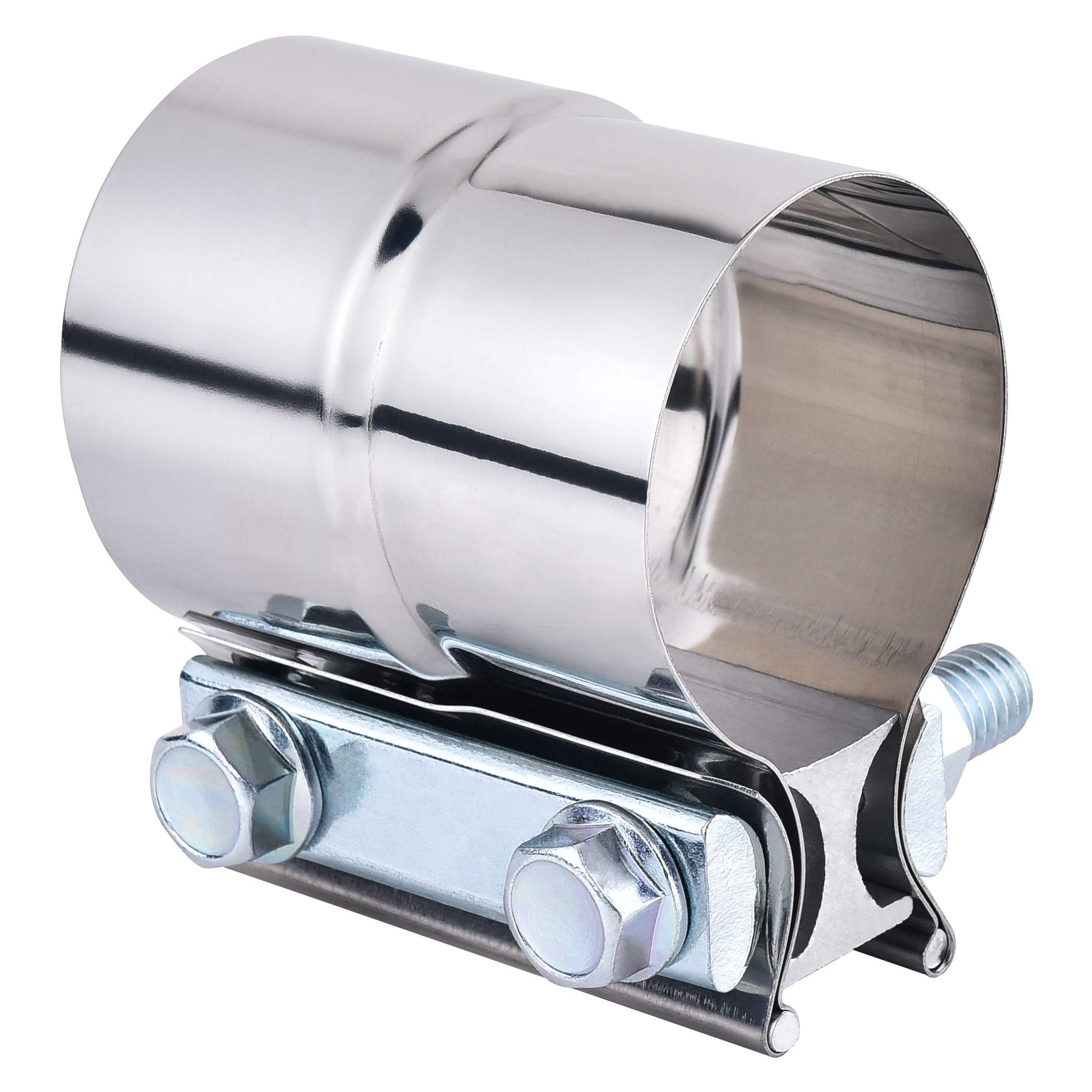 SPEEDWOW Fathers Day Dad Gifts 2.0" Exhaust Clamp,Lap Joint Band Clamp Stainless Steel for Pipes,Mufflers,Catalytic Converters