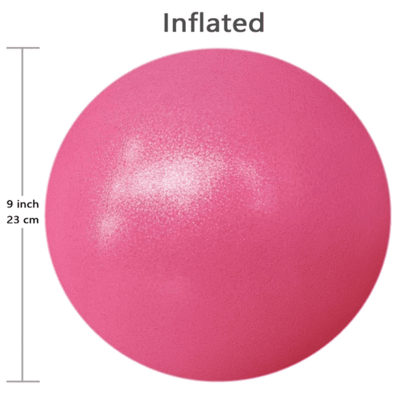 ZFExercise Ball with Pump, 9-Inch Small for Pilates, Yoga, Core Stability