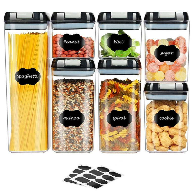 7pcs Airtight Food Storage Containers, Cereal Pasta Sugar Storage Container  US