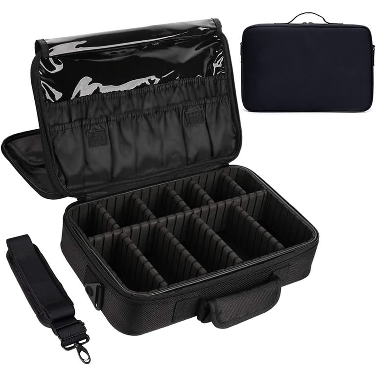 ZFITEI Makeup Case 13.58 inch 3 Layer Professional Makeup