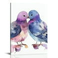 thumbnail image 1 of ZFLMY Birds Kissing Print On Canvas Wall Decor for Home Living Room Bedroom Office, Artistic Canvas Prints Wall Art for Bathroom Kitchen Decoration, Perfect Gift Ideas, 12x16/16x20 Inches 12x16in, 1 of 5