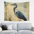 thumbnail image 1 of ZFLMY Blue Heron Tapestry Wall Decoration 100% Polyester Wall Art Tapestry for Decorative Wall Hanging Bedroom Living Room Decor 40x30in, 1 of 6