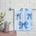 thumbnail image 1 of ZFLMY Bows Blue Pattern Soft Bath Towel, Modern Decorative Tea Towels, Microfiber Hand Towel for Kitchens, Bathrooms, Showers 29.5x13.8 Inches 29.5x13.8in, 1 of 6