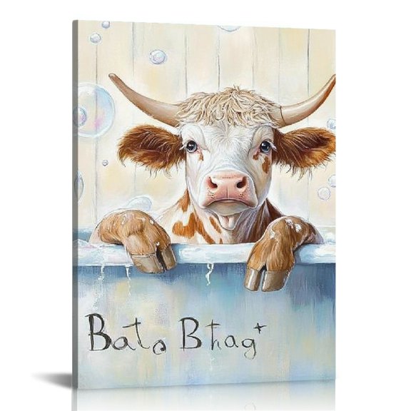 ZFLMY Bubbles Canvas Wall Art Print, Home Decor For Living Room Bedroom Office, Perfect Gift Ideas 12x16in