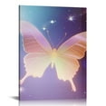 thumbnail image 1 of ZFLMY Butterfly Stars Hologram Art Modern Canvas Prints Wall Art Home Decor Living Room Bathroom Bedroom Office 12x16in, 1 of 5