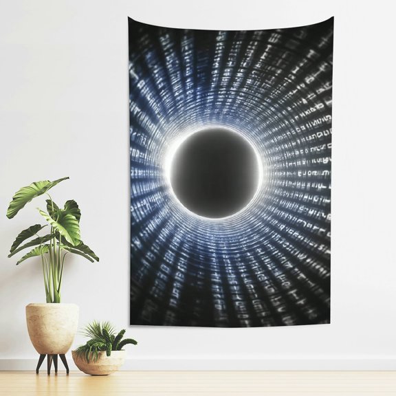 ZFLMY Circular Object Light Abstraction Tapestry 100% Polyester Home Decor 40*60in