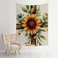 thumbnail image 1 of ZFLMY Cross Sunflower Tattoo Tapestry Wall Art for Home Decoration 30*40in, 1 of 5