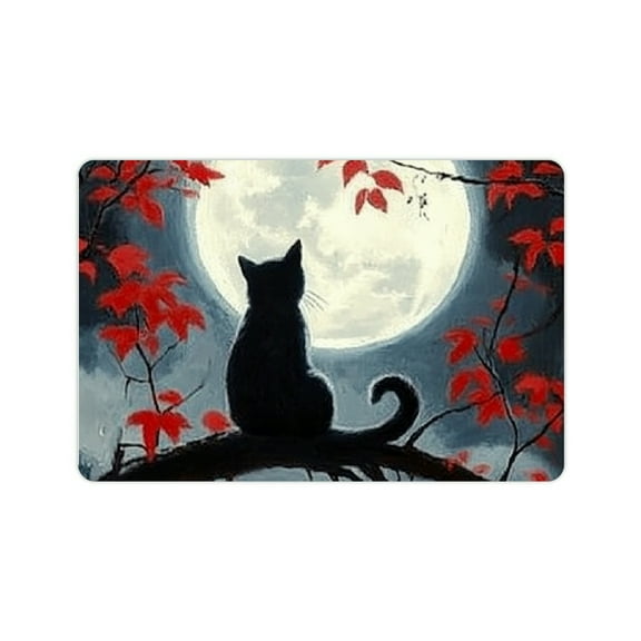 ZFLMY Cute Cat Diatom Mud Mats Non-Slip Fast Absorption Home Rug 24x16in