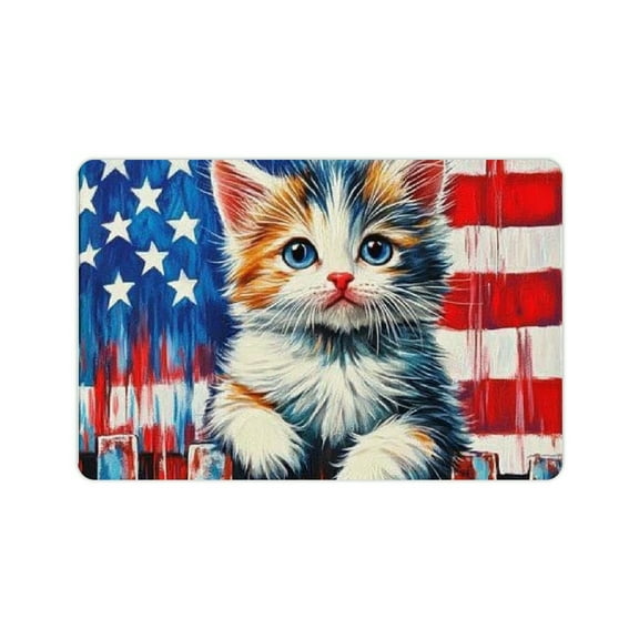 ZFLMY Cute Cat Diatom Mud Mats Non-Slip Fast Absorption Home Rug 24x16in