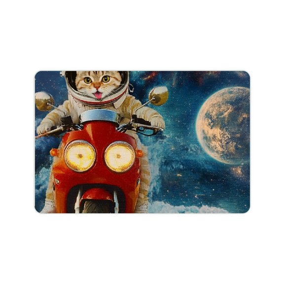 ZFLMY Cute Cat Diatom Mud Mats Non-Slip Home Fast Absorption Set of 2 24x16in