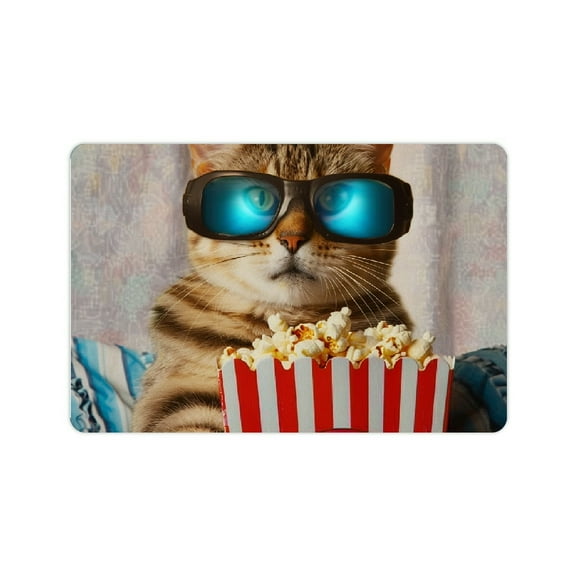 ZFLMY Cute Cat Diatom Mud Mats Non-Slip Home Rug 20x30 Inches 24x16in