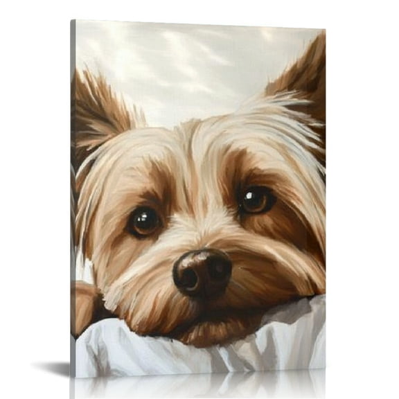 ZFLMY Dog Couch Painting Canvas Wall Art Home Decor 12x16 16x20 12x16in