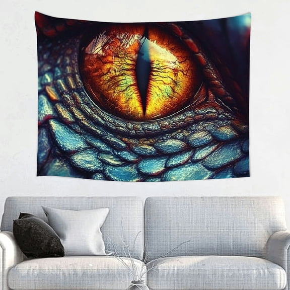 ZFLMY Dragon Eye Fantasy Art Tapestry Wall Hanging Home Decor 40x30in