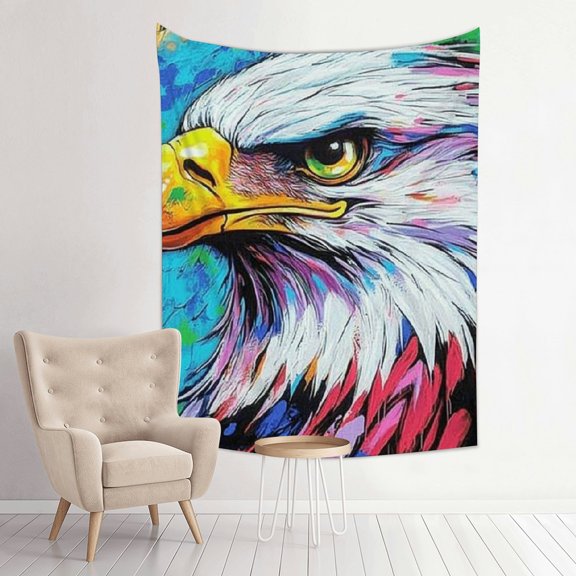 ZFLMY Eagle Colorful Graffiti Wall Tapestry for Home Decoration 30*40in