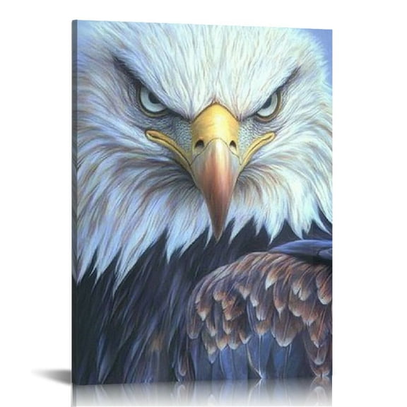 ZFLMY Eagle Wall Decor for Bedroom and Kitchen, Fashion Wall Pictures, Ready to Hang, Home Decor Living Room Bathroom Bedroom Office, Perfect Gift Idea 12x16in