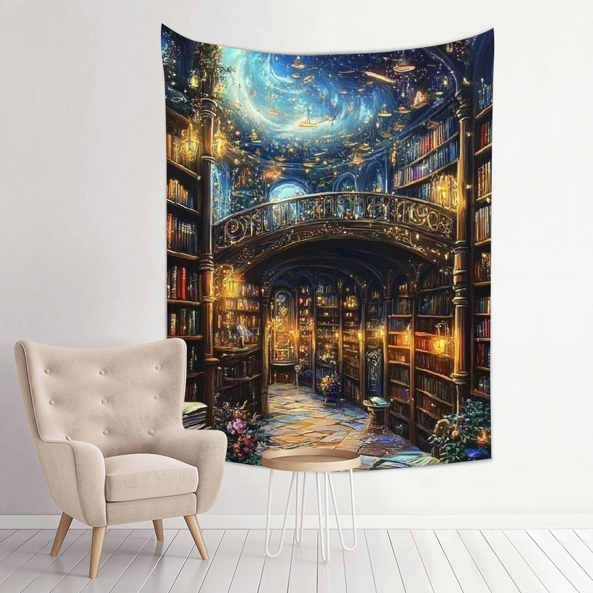 ZFLMY Fantasy Art Print Tapestry Wall Hanging Home Decor 4 Sizes 30