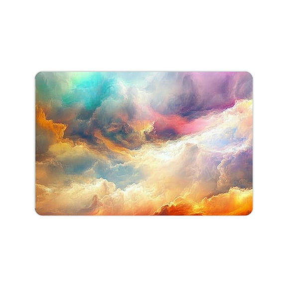 ZFLMY Fast Absorption Clouds Home Diatom Mud Bath Rug Mat with Rubber Backing Technology 24x16in