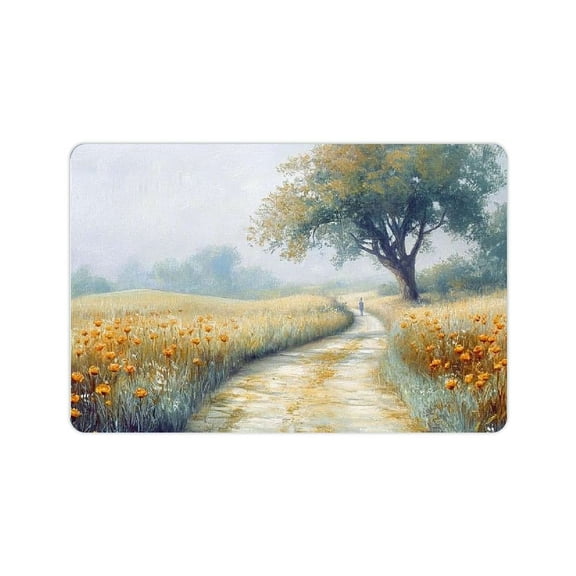 ZFLMY Fast Absorption Diatom Mud Bath Rug Mat for Road Field Person Walking Home - Quick Drying & Super Absorbent - Non-Slip Rubber Backing - Easy to Store - Perfect for Bathroom, Kitchen