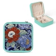 thumbnail image 1 of ZFLMY Flower Book Cover Cloisonnism Jewelry Box for Necklace, Ring, Earring - Mother's Day & Anniversaries Gifts Green, 1 of 5