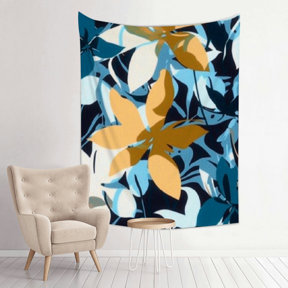 ZFLMY Flower Pattern Generative Art Print Tapestry Wall Hanging 30*40in