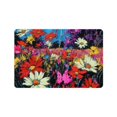 thumbnail image 1 of ZFLMY Flowers Pop Art Fast Absorption Home Rug Mat Eco-Friendly 24x16in, 1 of 5