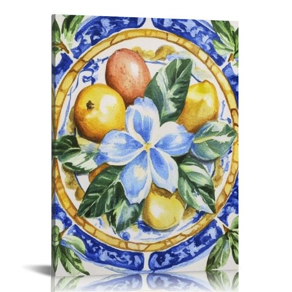 ZFLMY Fruit Plate Painting Canvas Wall Art Home Decor 12x16 16x20 16x20in