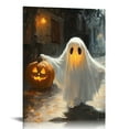 thumbnail image 1 of ZFLMY Ghost Pumpkin Alley Canvas Wall Art Decor For Home Living Room Bedroom Office, Halloween Wall Pictures, Perfect Gift for Holiday Season, Easy to Hang and Waterproof, 12x16/16x20 Inches 12x16in, 1 of 5