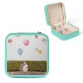 thumbnail image 1 of ZFLMY Hedge Party Hat Balloon Jewelry Box for Necklaces Rings Earrings Green, 1 of 5