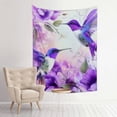 thumbnail image 1 of ZFLMY Hummingbirds Flowers Tapestry Wall Art for Home Decoration 30*40in, 1 of 5