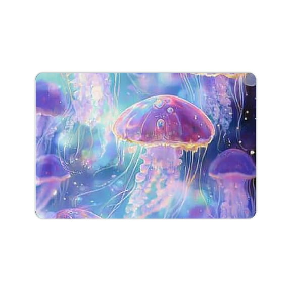 ZFLMY Jellyfish Bubbles Fantasy Diatom Mud Bath Mat Home Fast Absorption 24x16in