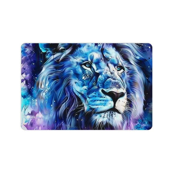 ZFLMY Lion Theme Diatom Mud Mats Non-Slip Home Rug Magic Quick Drying Absorbent 24x16in