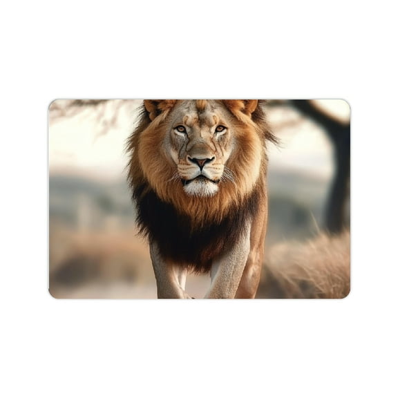 ZFLMY Lion Tree Field Diatom Mud Mats Non-Slip Home Environmentally Friendly Easy to Clean 24x16in