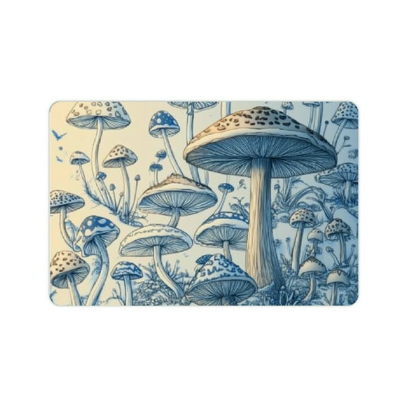ZFLMY Mushrooms Wallpaper Digital Art Fast Absorption Home Decor 24x16in