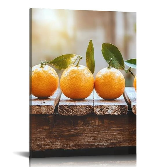 ZFLMY Oranges Wall Decor Canvas Prints Art Home Decor Living Room Bedroom Office - Modern Stylish Design, Perfect Gift for Various Occasions - 12x16/16x20 inches 16x20in