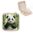 thumbnail image 1 of ZFLMY Panda Bear Bamboo Trees Jewelry Storage Box for Necklaces Rings Pink, 1 of 5