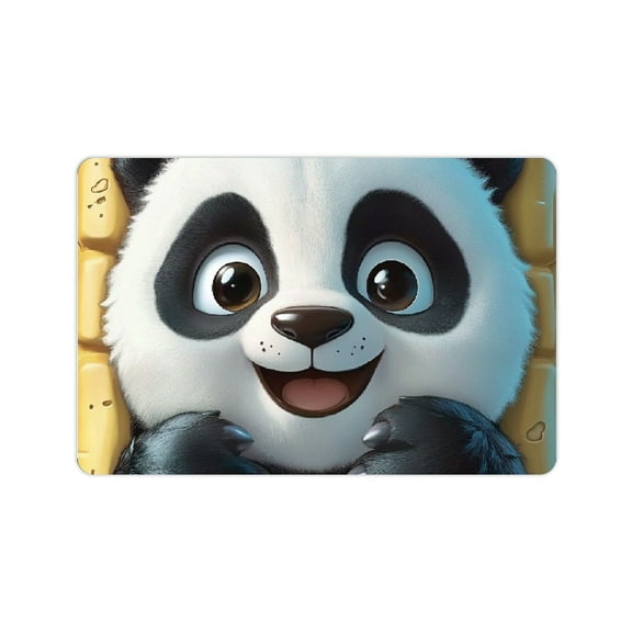 ZFLMY Panda Bear Paws Furry Diatom Mud Mats Non-Slip Home Fast Absorption 24x16in