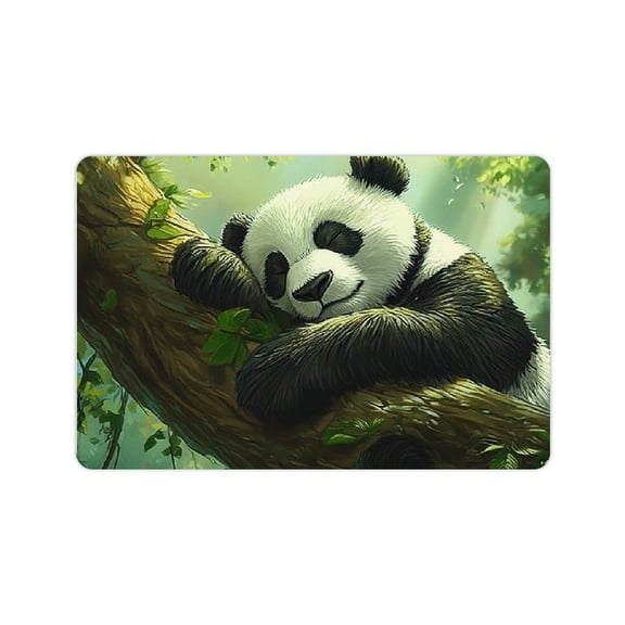 ZFLMY Panda Bear Tree Branch Forest Bath Mat Quick Drying Eco-Friendly 24x16in