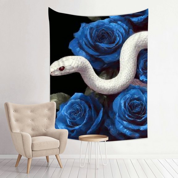 ZFLMY Snake Roses Cobra Wall Tapestry for Living Room Bedroom Decor 30*40in