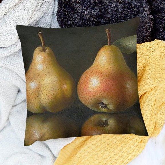 ZFLMY Square Cushion Cover Pears Party Supplies for Sofa Couch 18x18in