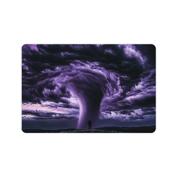 ZFLMY Storm Sky Man Diatom Mud Mats Non-Slip Quick Drying Home Use 24x16in