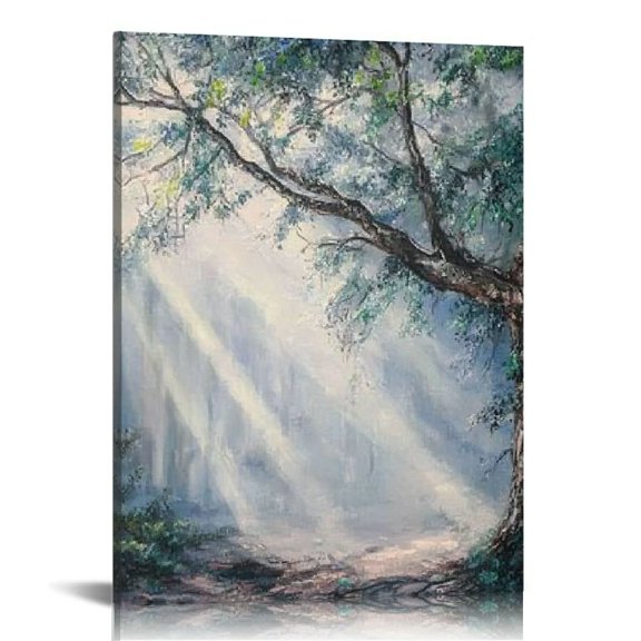 ZFLMY Sunlight Canvas Print Art Modern Wall Decor Living Room Office Home Decoration Gift Idea 12x16in