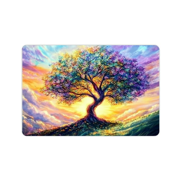 ZFLMY Sunset Fantasy Art Fast Absorption Diatom Mud Bath Mat Home Decor 24x16in