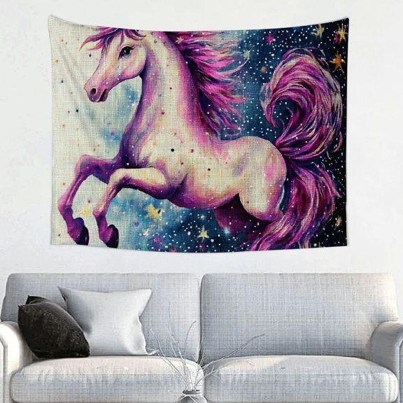 ZFLMY Unicorn Pillow Magical Wall Art Tapestry 100% Polyester 40x30in