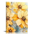 thumbnail image 1 of ZFLMY Yellow Flowers Painting Wall Decor for Bedroom and Kitchen, Fashion Wall Art for Living Room, Bathroom, and Office, Ready to Hang, Home Decor 12x16in, 1 of 5