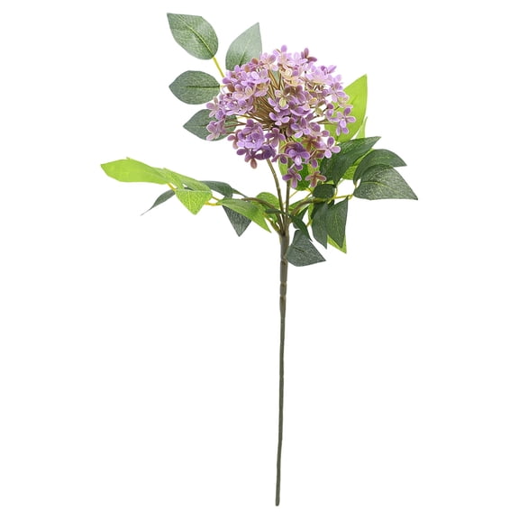 ZFSBZBS 1 Branch Artificial Hydrangea Flower 35*11cm Round Rose Branches For Wedding Decor Home Living Room & Table Centerpieces,Purple