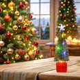 Small Industrial Computer Table ZFSBZBS 1 Pc Mini Christmas Tree with Lights, Artificial Tabletop Small ...