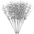 thumbnail image 1 of ZFSBZBS 10 Pack Silver Artificial Glitter Berry Stem Ornaments 17 Inches Picks Decorative Glitter Sticks for Vase DIY Wreath Crafts Fireplace Decor,Silver*10 Pcs, 1 of 4